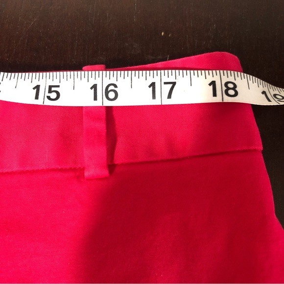 TALBOTS Curvy The Perfect Crop Pants Red Pink Sz 16 - Picture 10 of 12